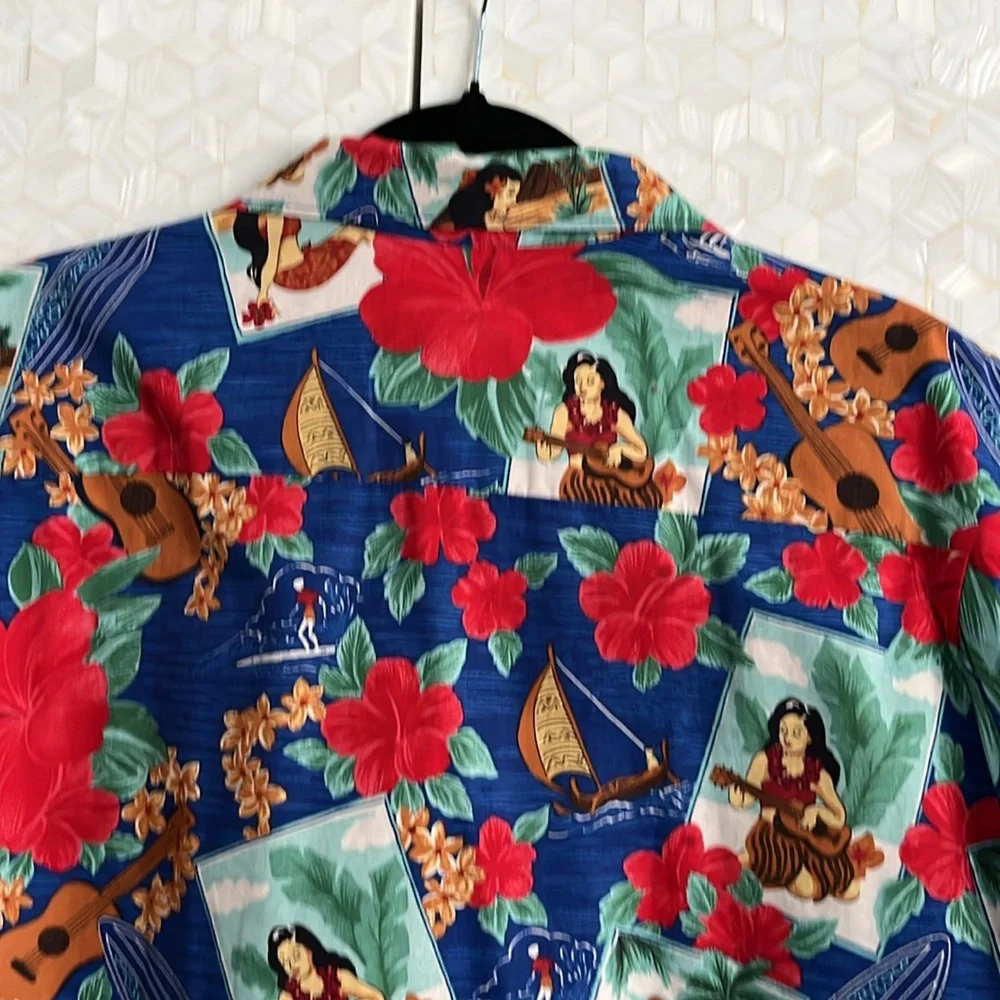 Colorful Hawaiian short sleeve shirt - Picture 6 of 8